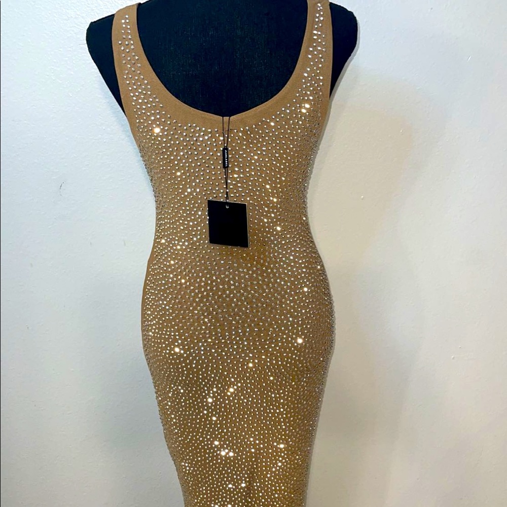 SHINY MIDI SEXY DRESS BRAND NEW